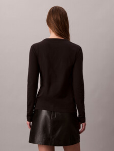 Standard Logo Slim Tee, Black, hi-res