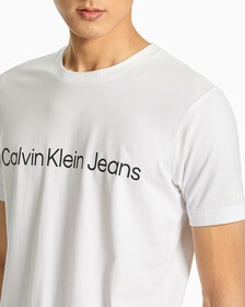 Institutional Logo Slim Tee | white | Calvin Klein Singapore