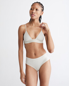 CK Standards Unlined Triangle Bra, Bone White, hi-res
