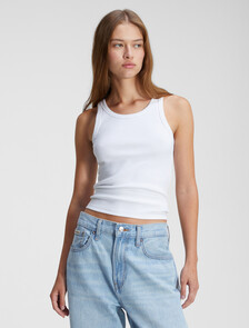 Contour Rib Tank, Brilliant White, hi-res