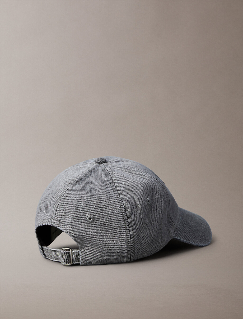 Large Monogram Denim Baseball Cap, DARK GREY, hi-res