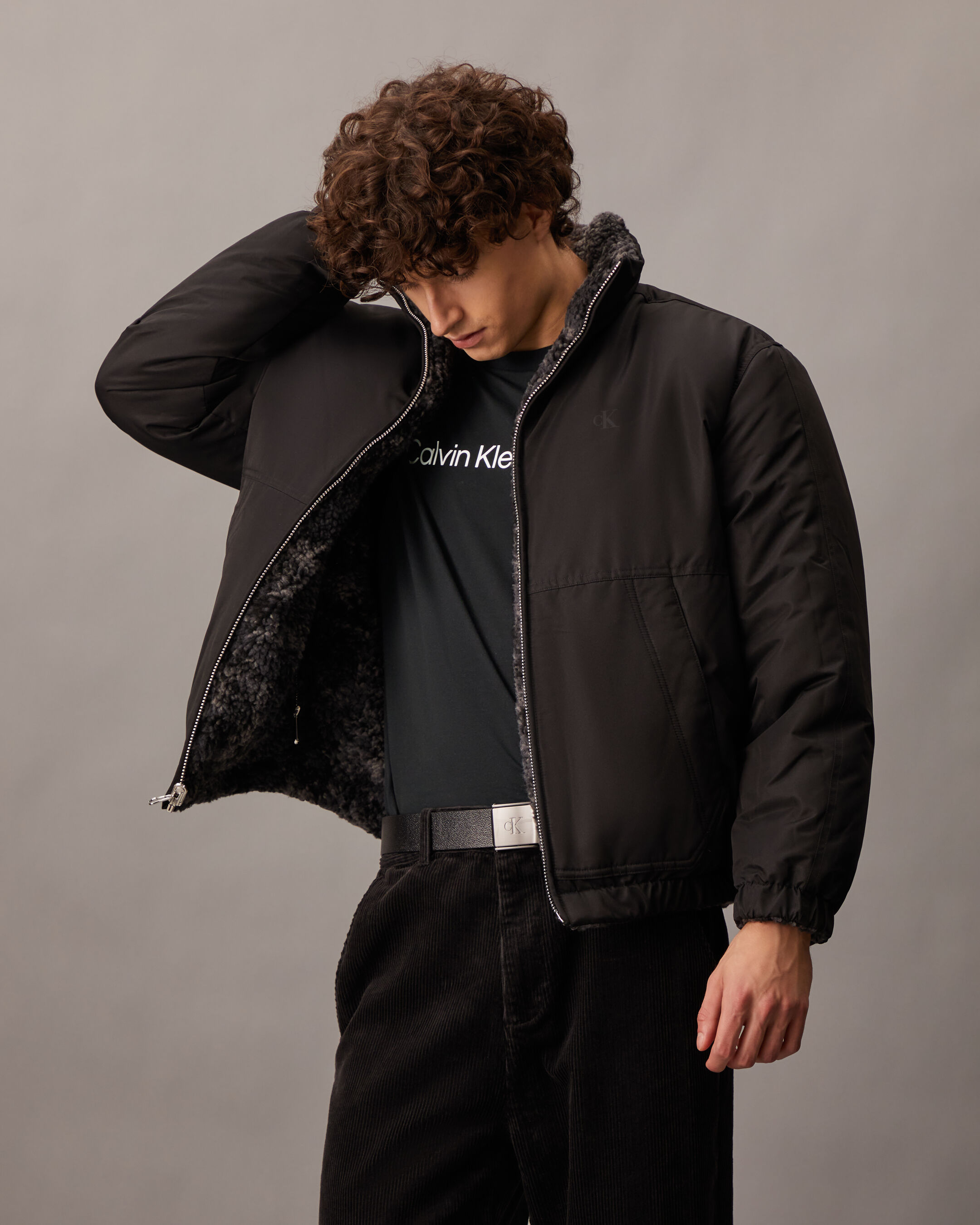 Fleece jacket calvin klein store