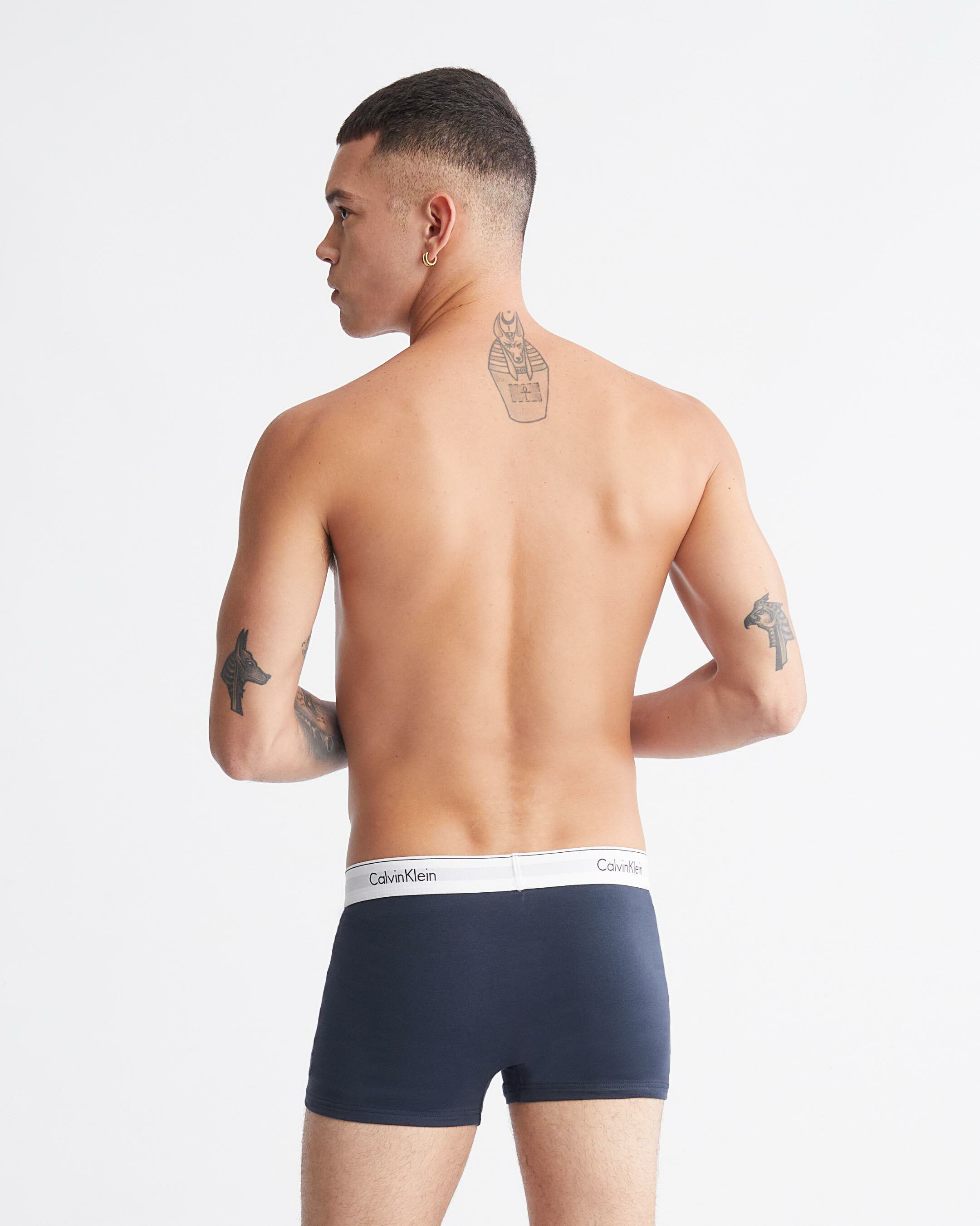 Modern Cotton Stretch Trunks 2 Pack Wood Violet Blueberry