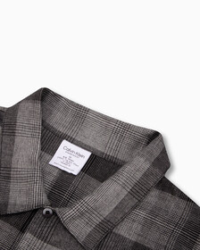 Long Sleeve Button Down Shirt, GRADIENT CHECK_GREY HEATHER, hi-res