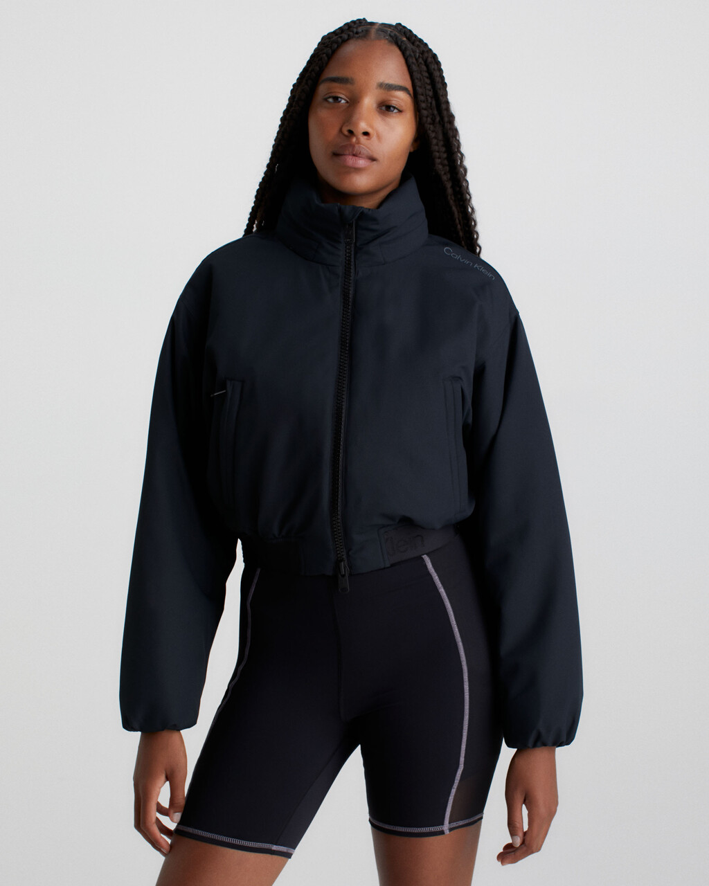 Cropped Padded Jacket, BLACK BEAUTY, hi-res