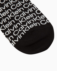 MEN'S LOGO LOW CUT SOCKS, BLACK, hi-res