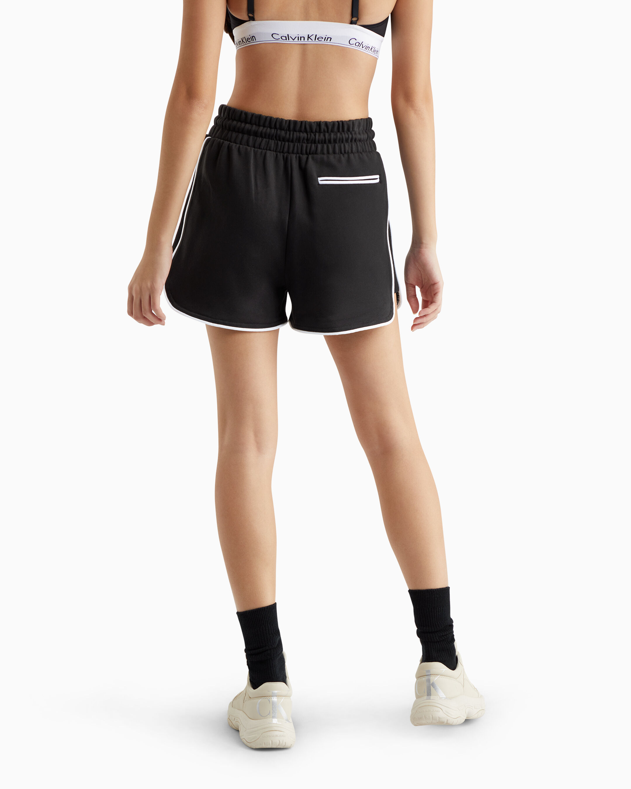 Calvin klein black shorts sales