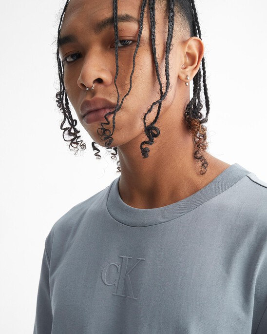 EMBOSSED MONOGRAM RELAXED TEE