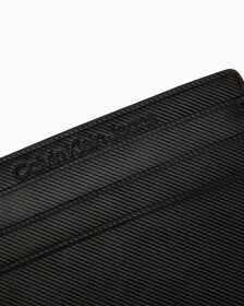 Minimal Monogram Cardholder, BLACK, hi-res
