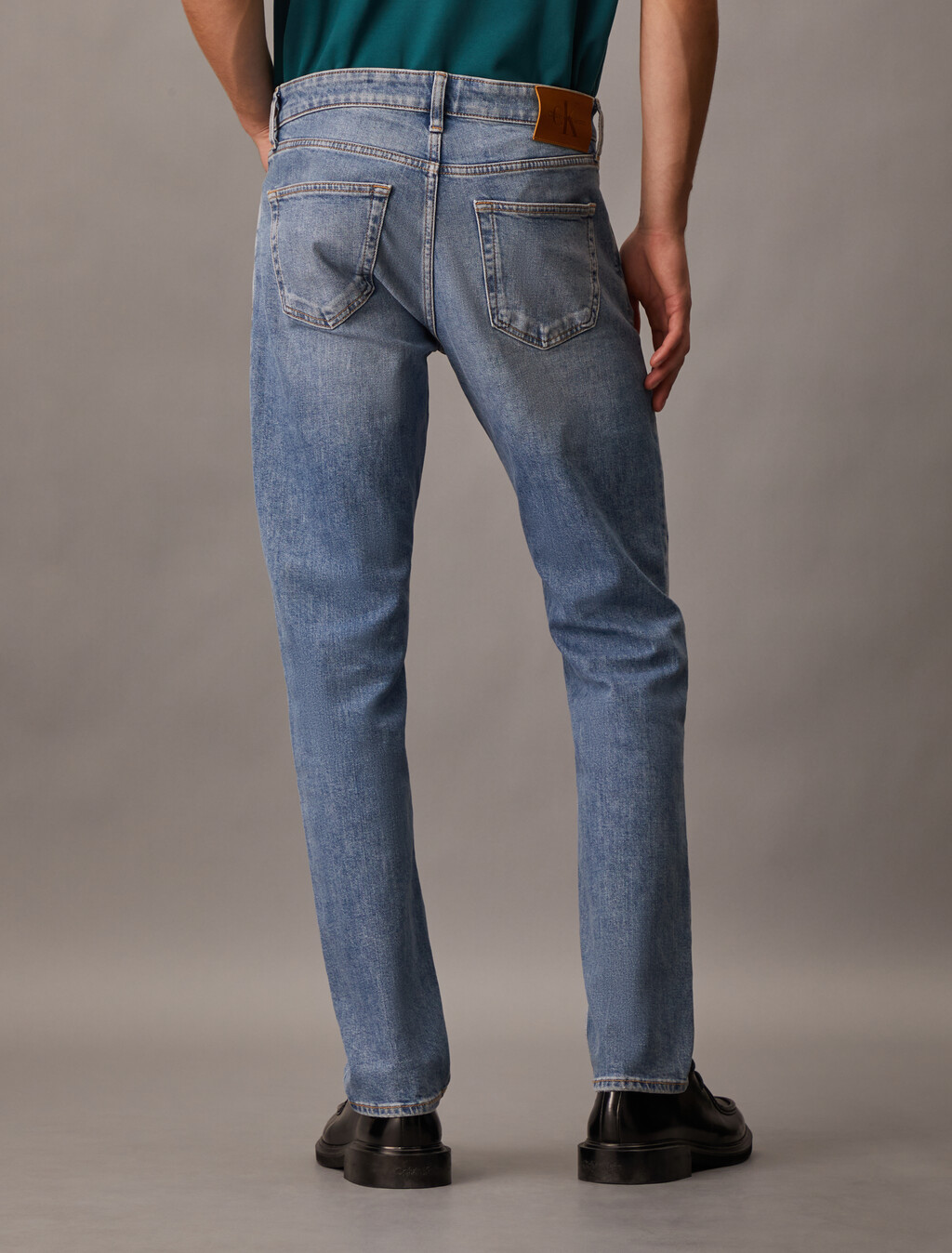 Italian Denim Authentic Straight Jeans, Denim Light, hi-res