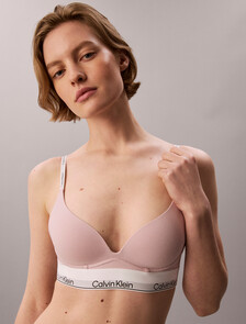 Wirefree Push Up Bra - Icon Cotton Modal, Hawaii Orchid, hi-res