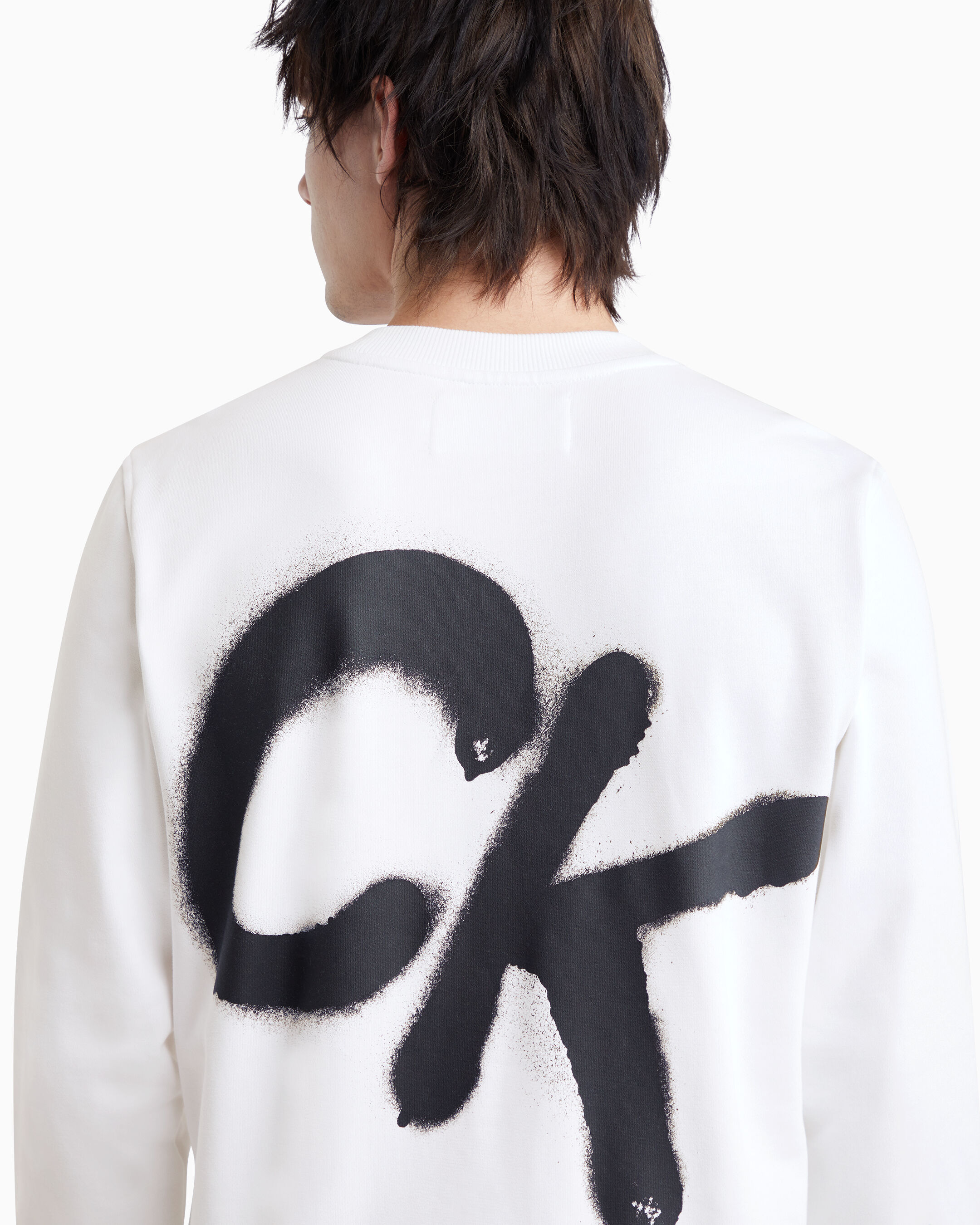 White calvin klein jumper mens outlet