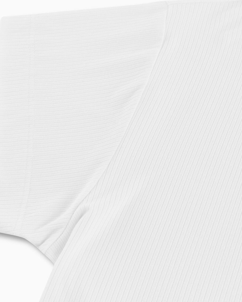 SIDE GATHER MONOGRAM TEE, Bright White, hi-res