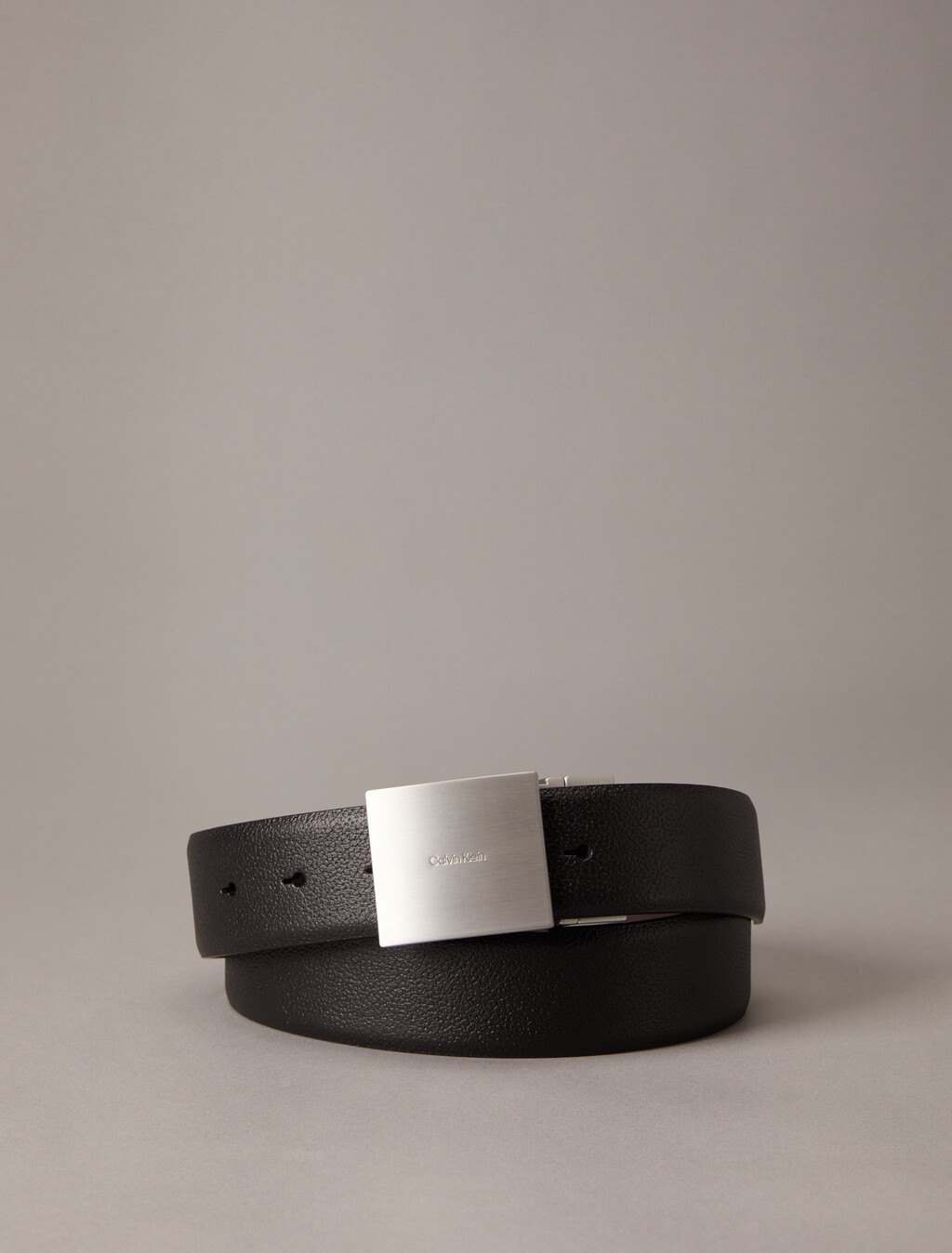 Reversible Plaque Buckle Dress Belt, Black/Bitter Brown, hi-res