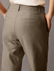 Refined Stretch Trousers, Driftwood Melange, hi-res