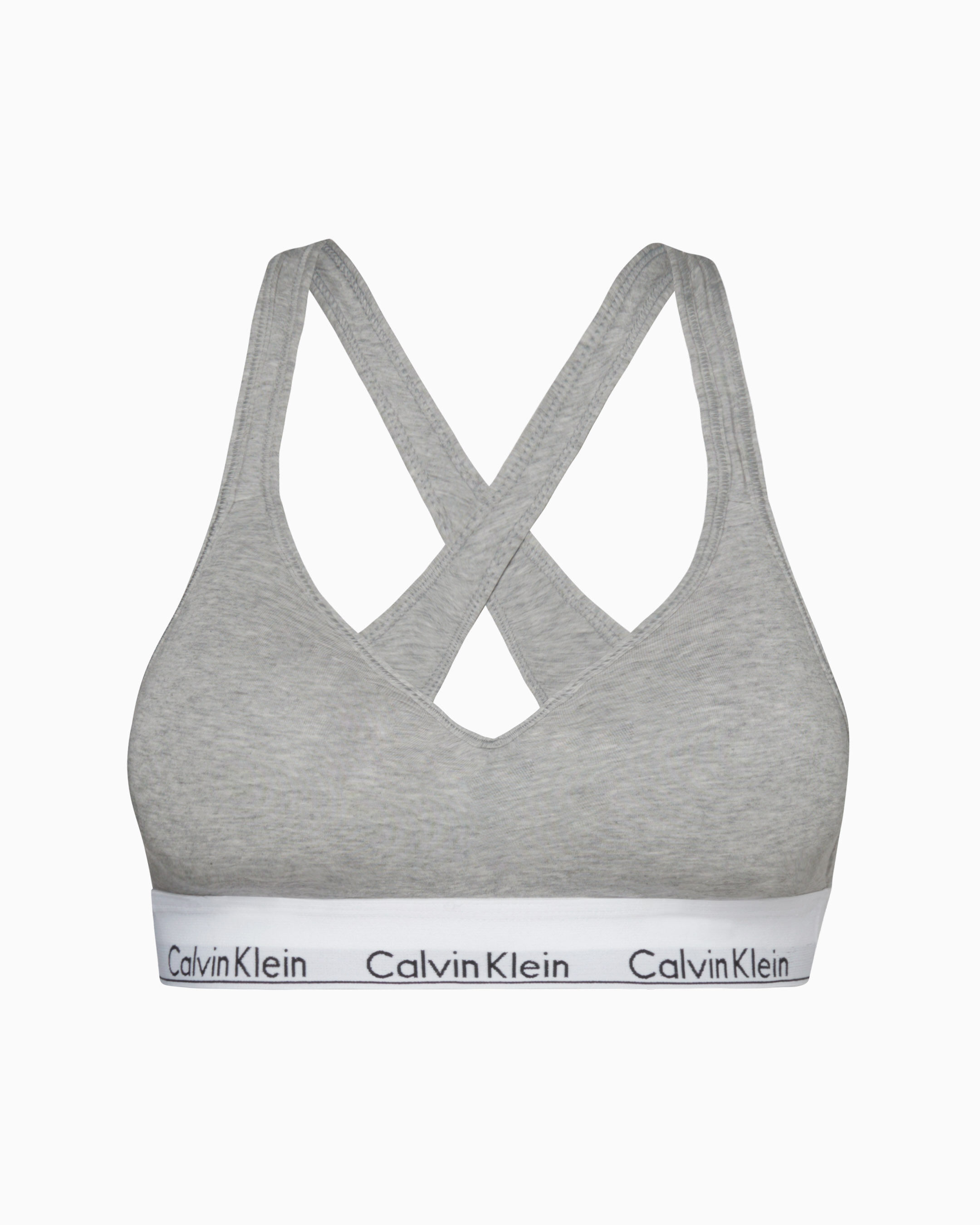 Icon Cotton Lift Pluge Bra | grey | Calvin Klein Singapore