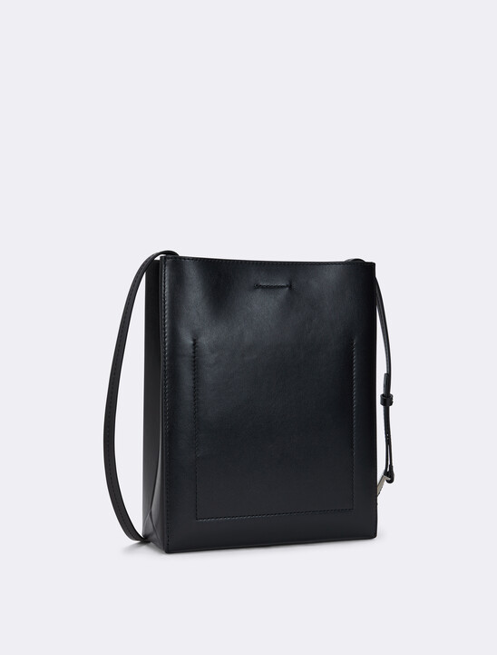 Line Leather Crossbody Bag
