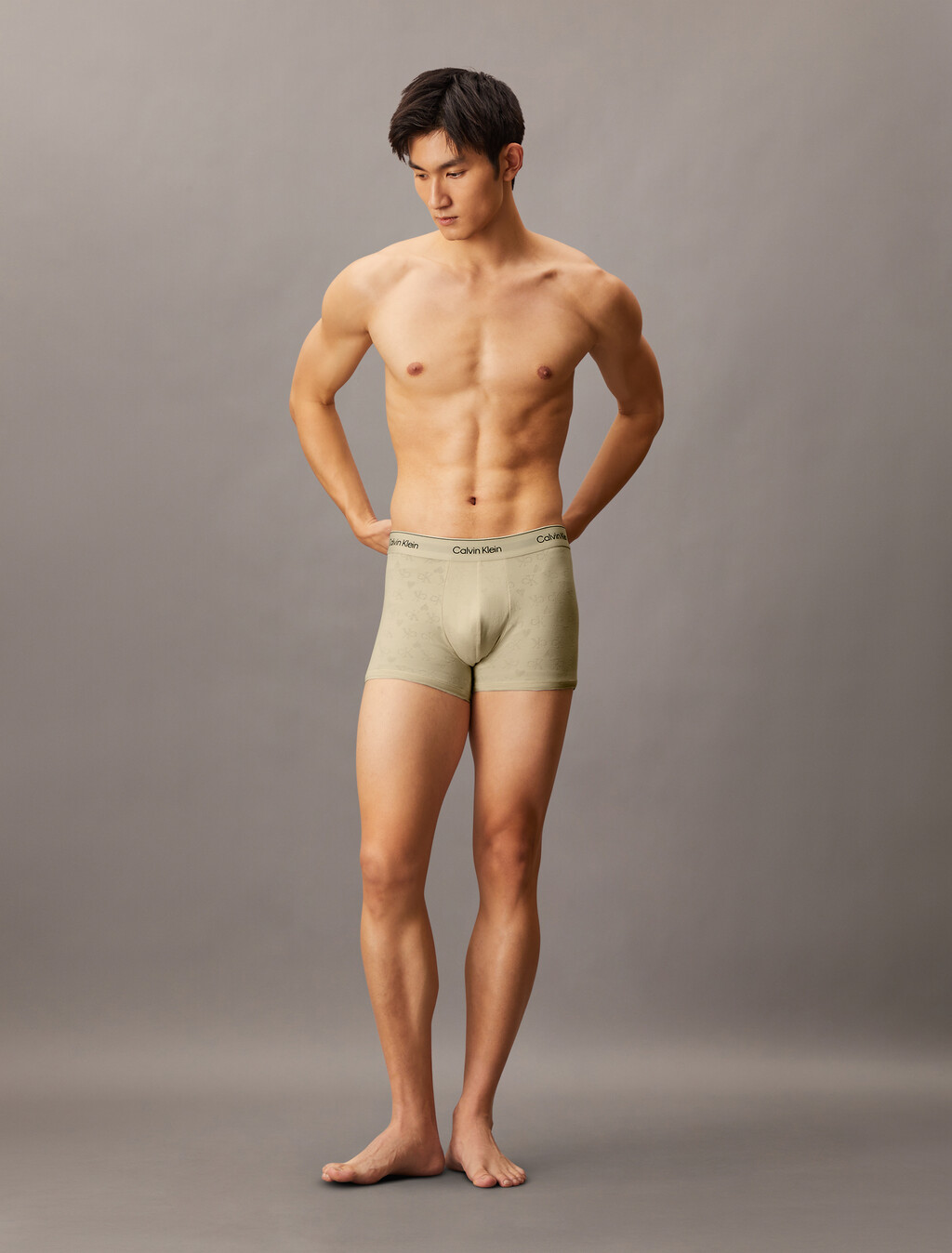 Icon Cotton Trunk, HEARTS MONOGRAM_BONE WHITE, hi-res