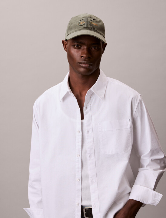 Layered Monogram Logo Graphic Baseball Cap