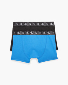 Boys 2 Pack CK One Trunks, Electricaqua/Pvhblack, hi-res