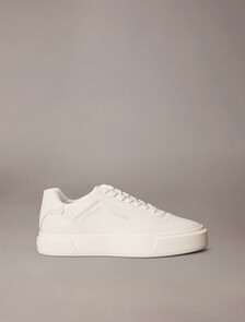 Premier - Leather Signature Trainers, Triple Bright White, hi-res