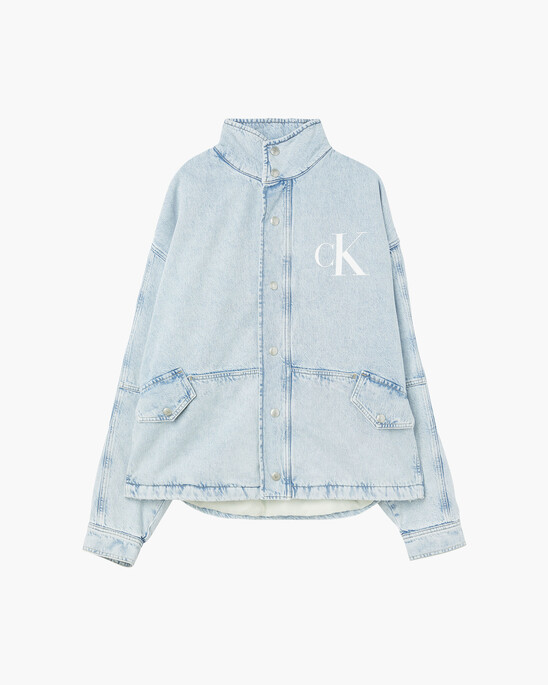 Oversized Padded Denim Jacket