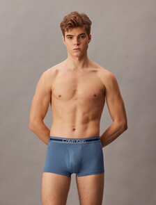 Refined Micro Stretch Low Rise Trunks 3 Pack, Moonlight Blue/High Rise/Black, hi-res