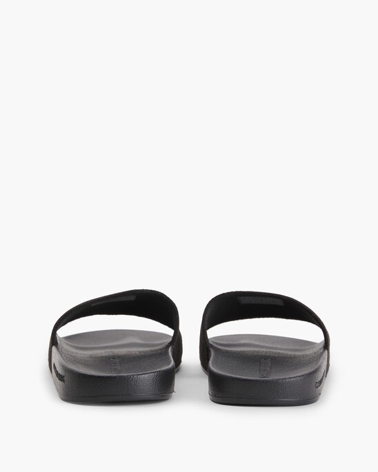 MONOGRAM COTTON SLIDES