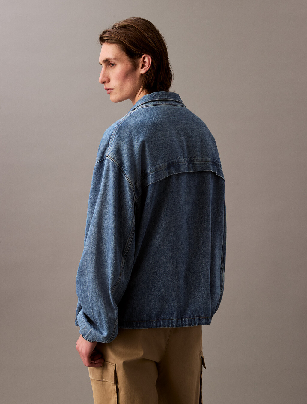 Denim Windbreaker, BLUE RETROGRADE, hi-res