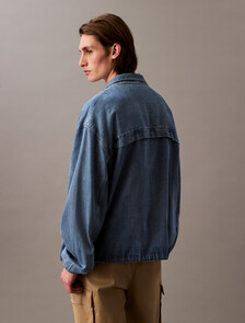 Denim Windbreaker, BLUE RETROGRADE, hi-res