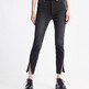 Washd Black Twisted Side Seam Split
