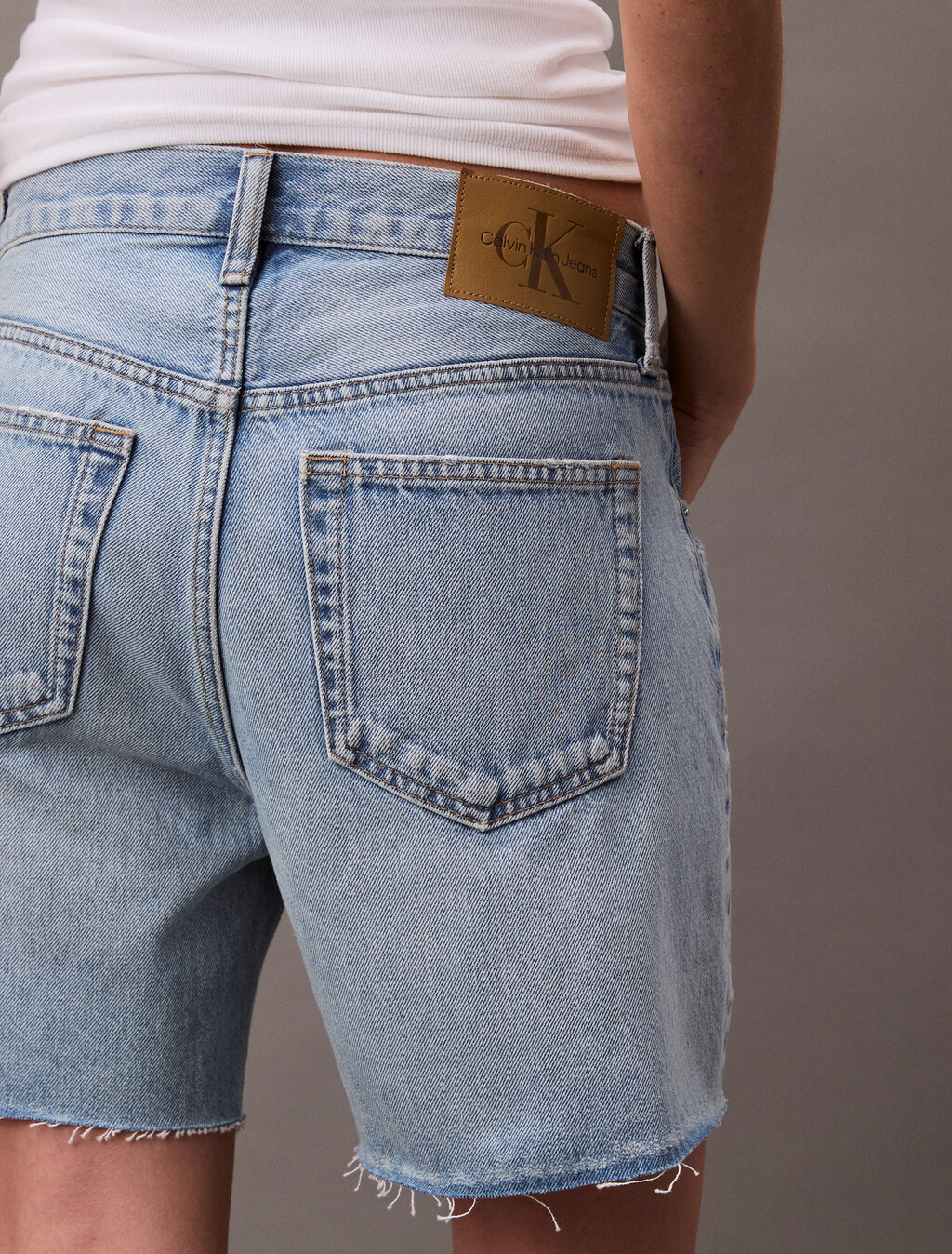 90's Denim Shorts, RAMS HEAD, hi-res