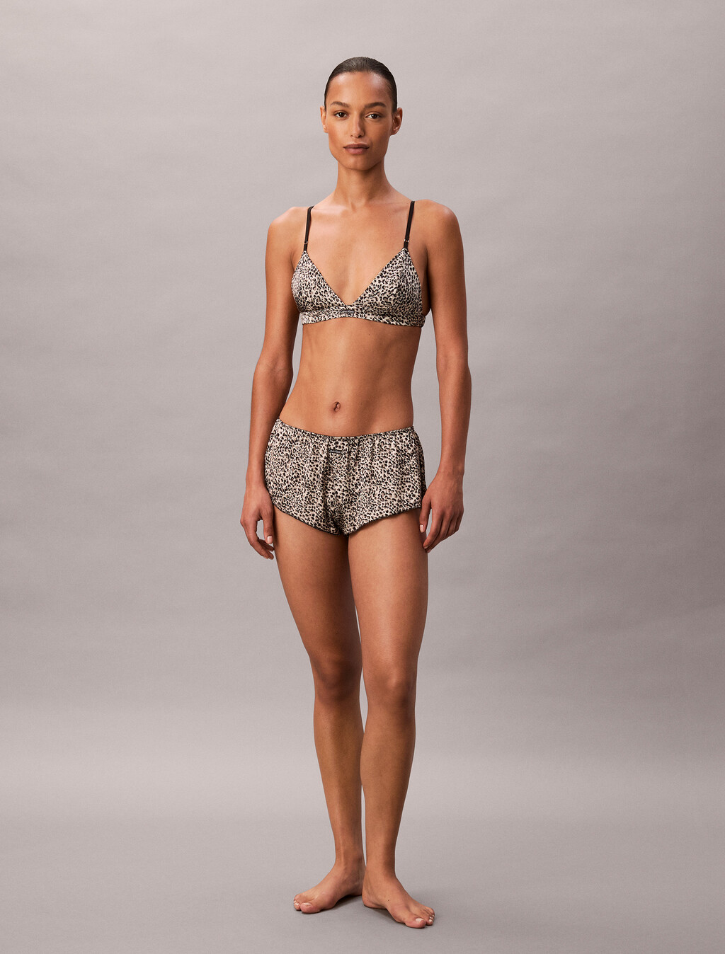 Satin Boy Shorts, ANIMAL PRINT TEMPT+TEMP COLOR, hi-res