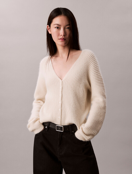 Alpaca Blend Cardigan Jumper