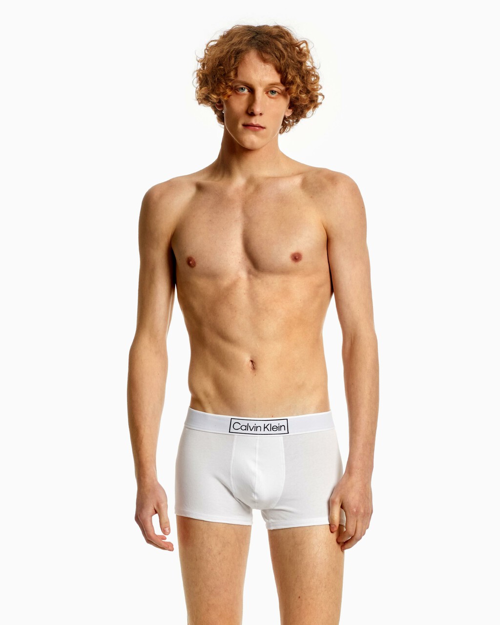 Reimagined Heritage Cotton Stretch Trunks, Classic White, hi-res