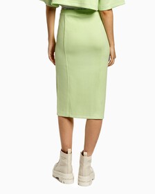 FRONT SLIT PENCIL MIDI SKIRT, Exotic Mint, hi-res