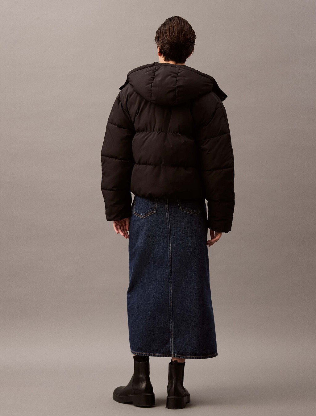 Classic Puffer Jacket, Black Beauty, hi-res