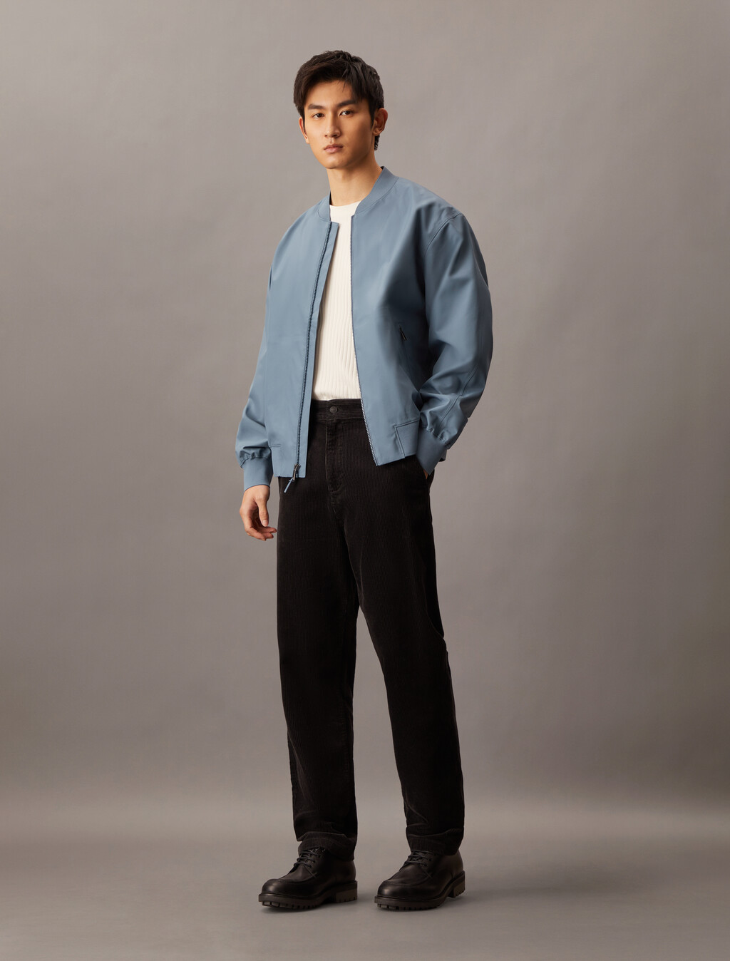 Technical Bomber Jacket, Bluefin, hi-res