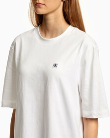 Small Logo Relaxed Tee, Bright White, hi-res