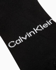 MEN'S LOGO LOW CUT SOCKS, BLACK WHITE, hi-res