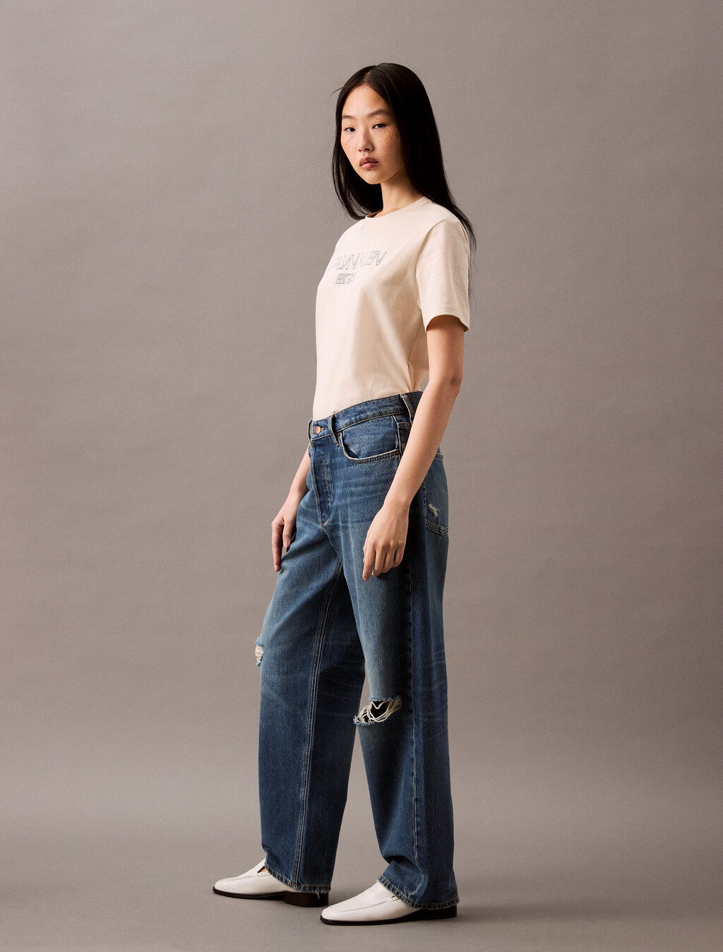 90's Loose Jeans, VINTAGE RIVER DESTROYED, hi-res