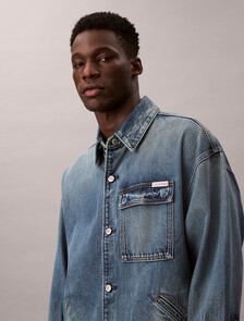 Denim Relaxed Field Jacket, GOLD COAST SUNSET, hi-res