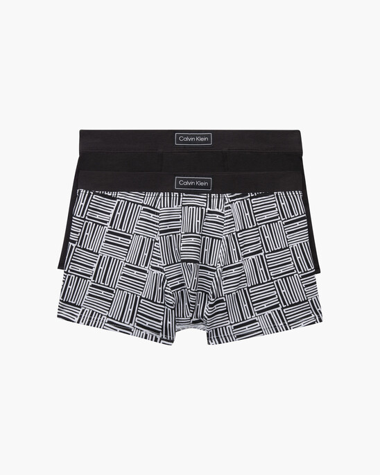 Boys 2 Pack Modern Cotton Trunks