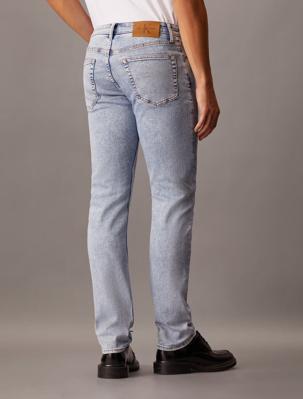 Washed Slim Jeans, Denim Light, hi-res