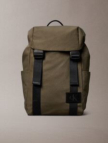 Canvas Backpack, DEEP OLIVE, hi-res