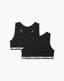 MODERN COTTON GIRLS BRALETTES 2 PACK, Pvhblack/Pvhblack, hi-res