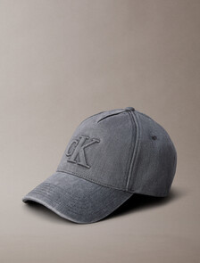 Seasonal Logo Denim Baseball Cap, DARK GREY, hi-res