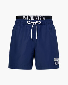 INTENSE POWER DOUBLE WAISTBAND SWIM SHORTS, Navy Iris, hi-res