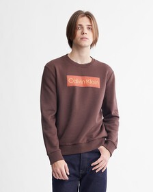 Stencil Logo Patch Terry Sweatshirt, Java, hi-res