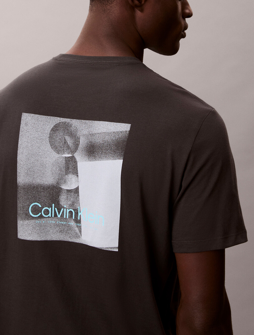 Geo Graphic Print Tee, Pirate Black, hi-res